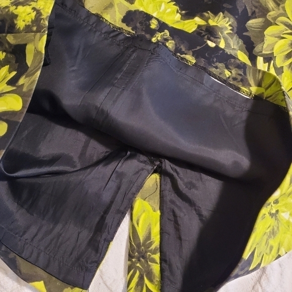 Michael Kors Green & Black Floral Print Pencil Skirt Size 6 - Picture 10 of 13